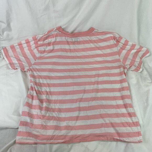 GUESS Los Angeles Men’s Medium Pink Striped Shirt. Nice GUESS puff print - Picture 3 of 3